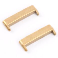 Per Fitbit Versa 4 / Sense 2 1 paio di connettori universali per cinturini in metallo (oro)
