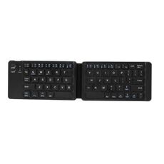 Mini tastiera pieghevole Bluetooth wireless (nera)