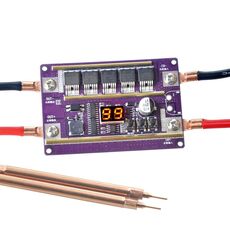 Versione batteria al piombo 12V Display digitale Batteria fai da te Controllo penna per saldatrice a punti, Stile: 6 penna quadrata