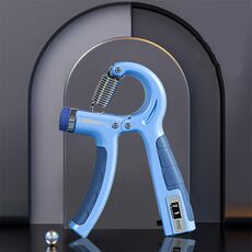 Macchina per esercizi di fitness per esercizi di forza del braccio Estrattore per dita Macchina per la forza della presa meccanica Conteggio meccanico-blu