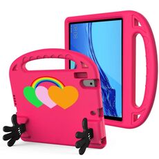 Per Lenovo Tab B10 10.1 2020 Love Small Palm Holder Custodia per tablet EVA (rosa rossa)