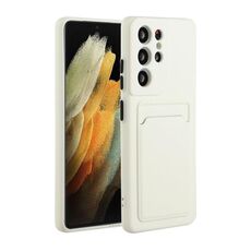 Per Samsung Galaxy S22 Ultra 5G Slot Per Schede Design Antiurto TPU Cassa Del Telefono (Bianco)