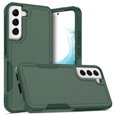 Per Samsung Galaxy S22+ 5G 2 in 1 PC + Custodia per telefono in TPU (verde scuro)