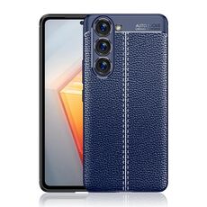 Per Samsung Galaxy S23 + 5G Litchi Texture TPU antiurto Custodia per telefono (blu)