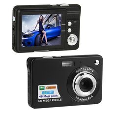 Fotocamere digitali entry-level da 18 milioni di pixel che registrano quotidianamente foto e video Fotocamere macro per studenti (nero)