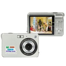 Fotocamere digitali entry-level da 18 milioni di pixel che registrano quotidianamente foto e video Fotocamere macro per studenti (argento)