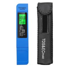 Retroilluminazione Modello TDS & EC Penna per test di qualità dell'acqua Penna per test di conducibilità (blu)