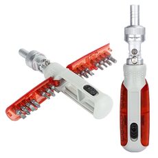 Cacciavite combinato multifunzionale con testa a cricchetto per uso domestico 14 in 1 (rosso)