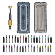 Set di cacciaviti per occhiali in alluminio 37 in 1 per computer, strumenti di riparazione per lo smontaggio