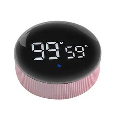 GS-302 Timer da cucina elettronico rotante a LED a grande schermo (rosa)