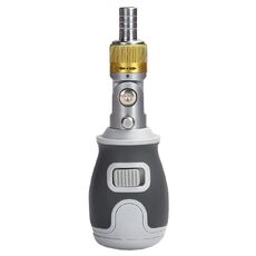 2050E 8 in 1 Set di cacciaviti a cricchetto a due vie con testa a lotto multifunzionale portatile S2 (grigio)