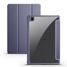 Per Samsung Galaxy Tab S6 Lite Custodia per tablet in pelle acrilica a 3 pieghe (viola)