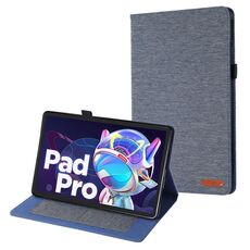 Per Lenovo Tab P11 Pro Custodia per tablet in pelle in tessuto (blu)