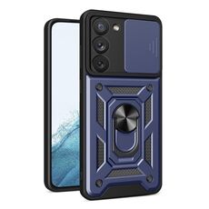 Per Samsung Galaxy S23 5G Custodia per fotocamera scorrevole Design TPU + PC Custodia per telefono (blu)
