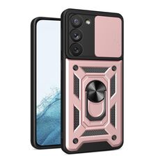 Per Samsung Galaxy S23 5G Custodia per fotocamera scorrevole Design TPU + PC Custodia per telefono (oro rosa)