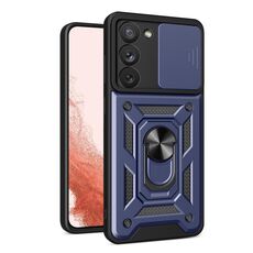Per Samsung Galaxy S23 + 5G Custodia per fotocamera scorrevole Design TPU + PC Custodia per telefono (blu)