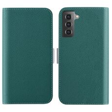 Per Samsung Galaxy S23 + 5G Candy Color Litchi Texture Custodia per telefono in pelle (verde scuro)