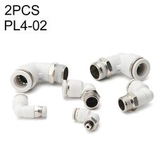 PL4-02 LAIZE 10 pezzi PL gomito pneumatico raccordo rapido connettore