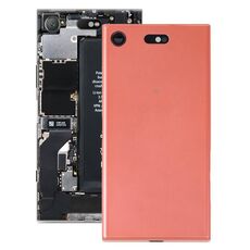 Cover posteriore batteria originale con copriobiettivo fotocamera per Sony Xperia XZ1 Compact (arancione)