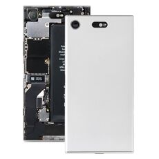 Cover posteriore batteria originale con copriobiettivo fotocamera per Sony Xperia XZ1 Compact (argento)