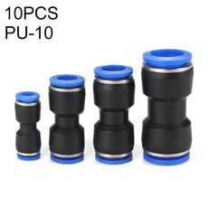 PU-10 LAIZE 10 pezzi di plastica PU connettore a montaggio rapido pneumatico dritto