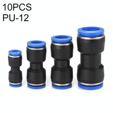PU-12 LAIZE 10 pezzi di plastica PU connettore a montaggio rapido pneumatico dritto
