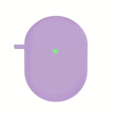 Per Redmi Buds4 Custodia protettiva per auricolari in silicone con moschettone D (viola)