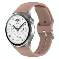 Per Xiaomi Watch S1 Pro cinturino in silicone a tinta unita (rosa)