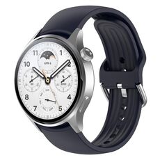Per Xiaomi Watch S1 Pro cinturino in silicone a tinta unita (inchiostro blu)