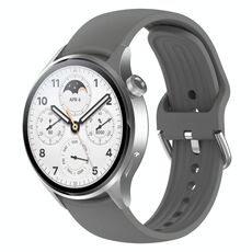 Per Xiaomi Watch S1 Pro cinturino in silicone a tinta unita (grigio)