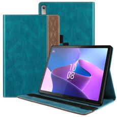 Custodia in pelle per tablet PC Lenovo Tab P11 Pro Gen 2 serie splicing (verde scuro)