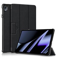 Per OPPO Pad Custodia per tablet in pelle Custer con fibbia magnetica a 3 pieghe da 11 pollici (nero)