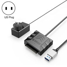 ORICO UTS1 USB 3.0 adattatore HDD SATA da 2,5 pollici con adattatore di alimentazione 12V 2A, lunghezza cavo: 0,3 m (spina USA)