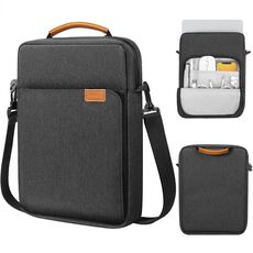 Borsa a tracolla verticale per laptop Borsa a tracolla portatile, dimensioni: 9,7-11 pollici (nero)