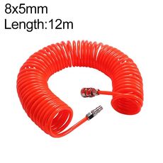 Compressore LAIZE Tubo a molla in PU flessibile ad aria con connettore, specifica: 8x5 mm, 12 m