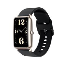 Per cinturino in silicone con fibbia a colori Huawei Band 6 (nero)