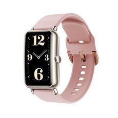 Per cinturino in silicone con fibbia a colori Huawei Band 6 (rosa)