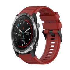 Per Garmin Descent MK 2 Cinturino in silicone con struttura orizzontale da 26 mm con strumento di rimozione (rosso)