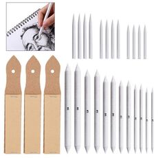 27 Pz/set Schizzo Pittura Daub Penna Carta di Riso Pennello Penna Rifornimenti D'arte
