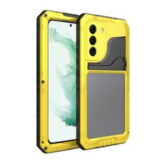 Per Samsung Galaxy S22 + 5G Custodia in metallo + silicone con protezione per lo schermo (giallo)