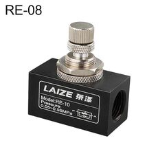 Valvola a farfalla unidirezionale con regolazione della velocità pneumatica LAIZE, specifica: RE-08 DN08mm