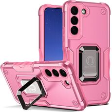 Per Samsung Galaxy S23 + 5G Supporto ad anello Custodia antiscivolo antiurto per telefono (rosa)
