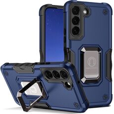 Per Samsung Galaxy S23 + 5G Ring Holder Custodia antiscivolo antiurto per telefono (blu)