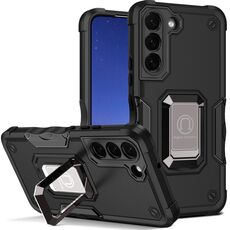 Per Samsung Galaxy S23 + 5G Supporto ad anello Custodia antiscivolo antiurto per telefono (nero)