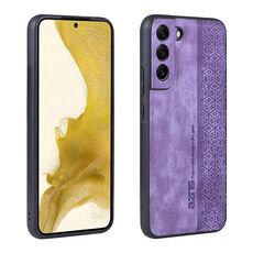 Per Samsung Galaxy S22 + 5G AZNS Custodia per telefono con sensazione di pelle in rilievo 3D (viola)
