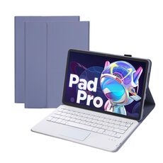 Per Lenovo Xiaoxin Pad 2022 10.6 pollici/Tab M10 Plus 10.6 3rd Gen 2022 AM20-A Pelle di Agnello Texture Bluetooth Touch Tastiera Custodia Tablet In Pelle (Viola)