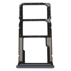 Per Xiaomi Poco C40 Vassoio per schede SIM + Vassoio per schede SIM + Vassoio per schede Micro SD (nero)