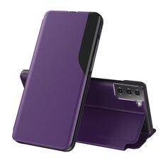 Per Samsung Galaxy S23 Plus 5G Side Display Adsorbimento Custodia in pelle per telefono (viola)