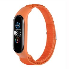 Per Xiaomi Mi Band 3/4/5/6/7 Cinturino in nylon con cinturino (arancione)