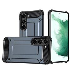 Per Samsung Galaxy S23 + 5G Custodia rigida in TPU per PC con armatura magica (blu navy)
